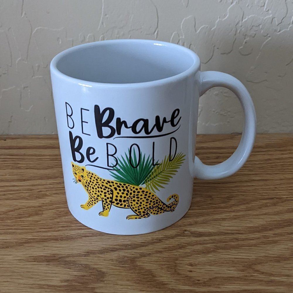 Jaguar / Leopard Be Brave Coffee Mug